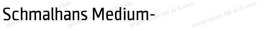 Schmalhans Medium字体转换